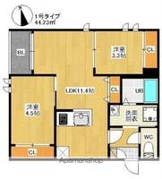REGALEST FAM千早の間取り