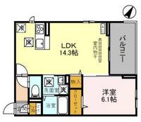 埼玉県蕨市錦町6(アパート)の賃貸物件の間取り