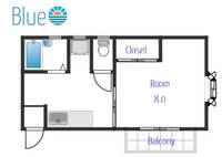 神奈川県茅ヶ崎市東海岸北3(アパート)の賃貸物件の間取り