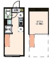 東京都板橋区大山西町(アパート)の賃貸物件の間取り
