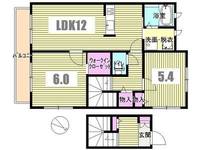 東京都立川市一番町2(アパート)の賃貸物件の間取り