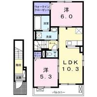 グランド ソレイユ新栄Aの間取り