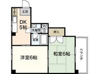 広島県広島市西区都町(マンション)の賃貸物件の間取り