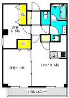 大阪府大阪市東成区東中本3(マンション)の賃貸物件の間取り