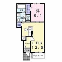群馬県前橋市西片貝町3(アパート)の賃貸物件の間取り