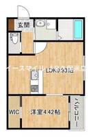 福岡県久留米市荒木町荒木(アパート)の賃貸物件の間取り