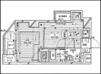 東京都新宿区市谷薬王寺町(マンション)の賃貸物件の間取り