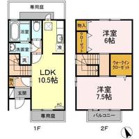 徳島県鳴門市撫養町斎田字西発(一戸建)の賃貸物件の間取り