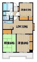 東京都練馬区富士見台1(マンション)の賃貸物件の間取り