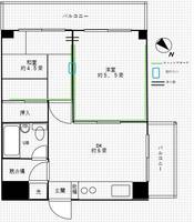 福永マンションの間取り