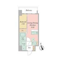 大阪府大阪市浪速区日本橋東1(マンション)の賃貸物件の間取り