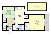 大阪府枚方市香里園東之町(マンション)の賃貸物件の間取り