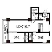 北海道札幌市豊平区平岸一条8(マンション)の賃貸物件の間取り