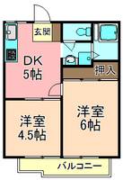 東京都足立区西新井本町5(アパート)の賃貸物件の間取り