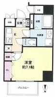 大阪府大阪市北区豊崎4(マンション)の賃貸物件の間取り