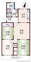 城の宮第一住宅の間取り