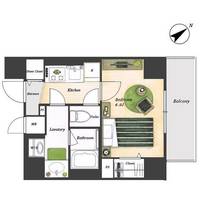 東京都江東区永代2(マンション)の賃貸物件の間取り