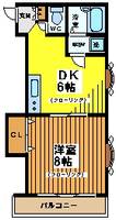 東京都世田谷区松原5(マンション)の賃貸物件の間取り