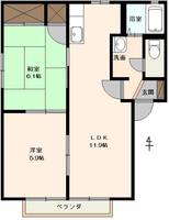 メルベーユ綾中IIの間取り