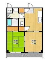 兵庫県明石市大久保町谷八木(マンション)の賃貸物件の間取り