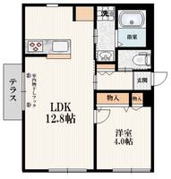 クアトレ北沢の間取り
