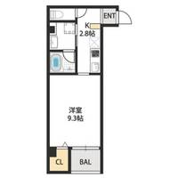 レクラン今里の間取り