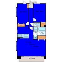東京都大田区大森北2(マンション)の賃貸物件の間取り
