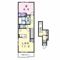 群馬県伊勢崎市東本町(アパート)の賃貸物件の間取り