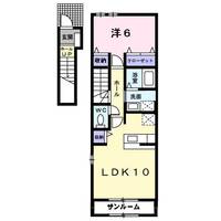 ヴィラモ-ドグリ-ンの間取り