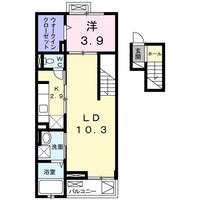 大阪府池田市神田3(マンション)の賃貸物件の間取り