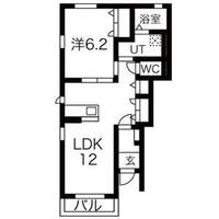 群馬県桐生市宮本町1(アパート)の賃貸物件の間取り