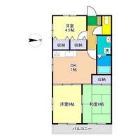 高知県高知市桟橋通6(マンション)の賃貸物件の間取り