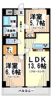東京都杉並区高井戸東4(マンション)の賃貸物件の間取り