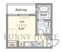 東京都目黒区東山2(マンション)の賃貸物件の間取り
