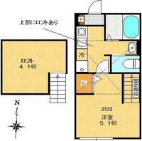 東京都八王子市大塚(アパート)の賃貸物件の間取り