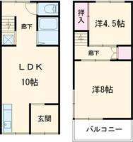 東京都葛飾区東四つ木4(一戸建)の賃貸物件の間取り