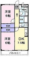 東京都青梅市河辺町10(マンション)の賃貸物件の間取り