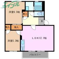 ファミール西日野 B棟の間取り