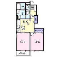 ベルメゾン・フローラCの間取り