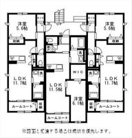 広島県福山市新涯町3(アパート)の賃貸物件の間取り