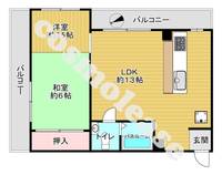 東京都品川区西五反田6(マンション)の賃貸物件の間取り