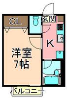 東京都足立区六月3(アパート)の賃貸物件の間取り