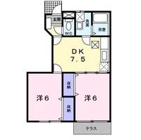 山口県宇部市則貞6(アパート)の賃貸物件の間取り