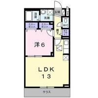 京都府京都市伏見区深草大亀谷東久宝寺町の賃貸アパートの間取り