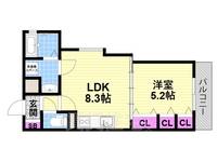 ラモーナ清滝の間取り