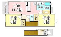 福岡県北九州市門司区吉志4(アパート)の賃貸物件の間取り