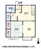 ハラマキハイツFの間取り
