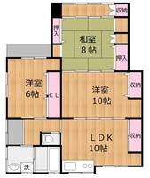 宮崎県宮崎市潮見町(一戸建)の賃貸物件の間取り