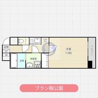 ブラン靭公園の間取り