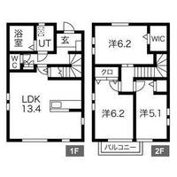 栃木県宇都宮市峰1(一戸建)の賃貸物件の間取り